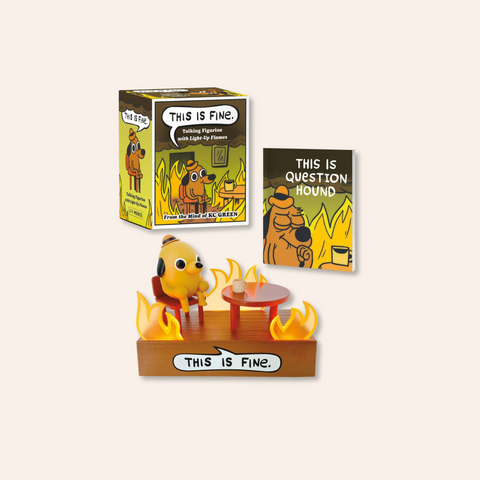 This Is Fine Talking Figurine