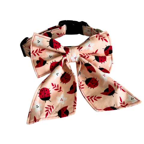 Handmade Lady Bug Collar