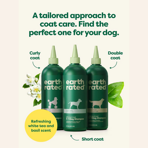 Earth Rated Curly Coat 3-in-1 Dog Shampoo