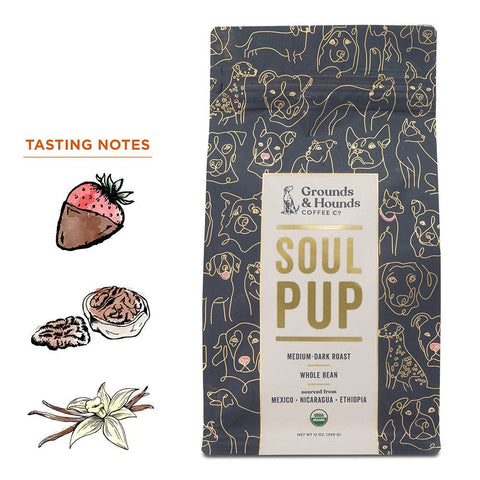 Soul Pup Organic Blend Coffee | Grounds & Hounds Coffee Co