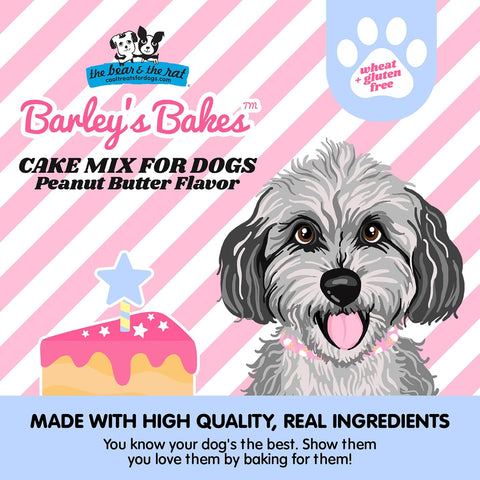 Barley's Bakes Dog Birthday Cupcake Mix | Peanut Butter Flavor