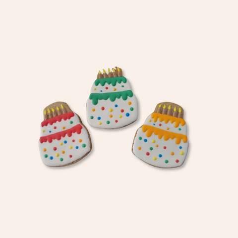 Birthday Cake Dog Cookie