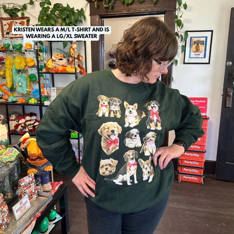 Holiday Puppies Graphic Sweatshirt