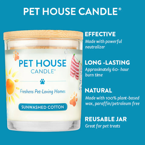 Sunwashed Cotton Candle | Pet Safe Candle
