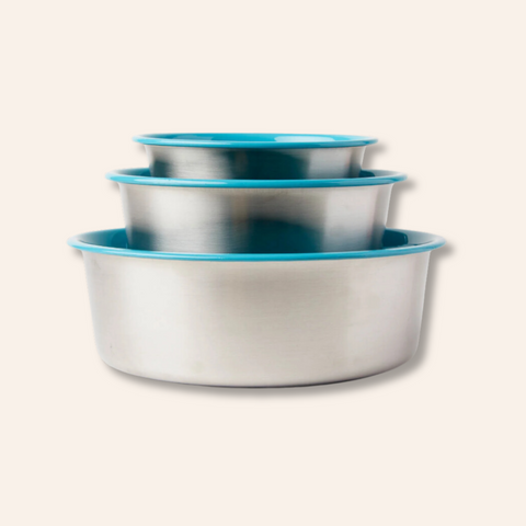 Bone Slow Feeder Bowl - Blue