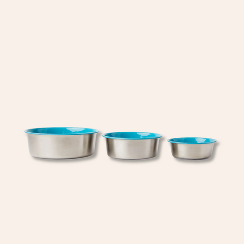 Bone Slow Feeder Bowl - Blue
