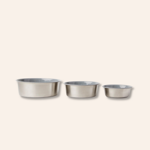 Bone Slow Feeder Bowl - Grey