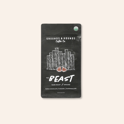 The Beast Dark Roast Coffee | Grounds & Hounds Coffee Co