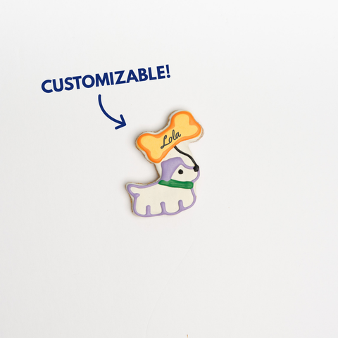 Small Dog Bone Collector | Customizable Halloween Gourmet Dog Cookie