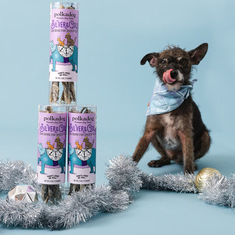 Polkadog Silver & Gold Cod Skins