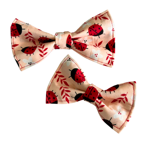 Handmade Lady Bug Bow