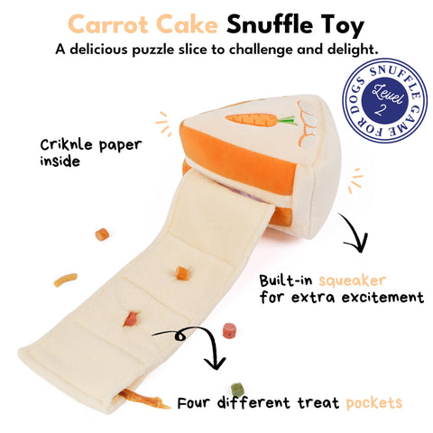 Carrot Cake Interactive Snuffle Toy