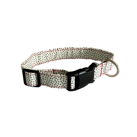 Handmade Dalmatian Polka Dot Collar