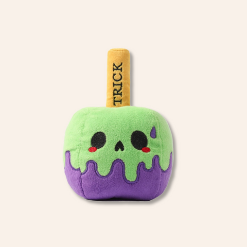 Candy Apple Halloween Plush Dog Toy