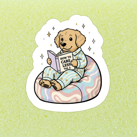 How To Care Less Sticker