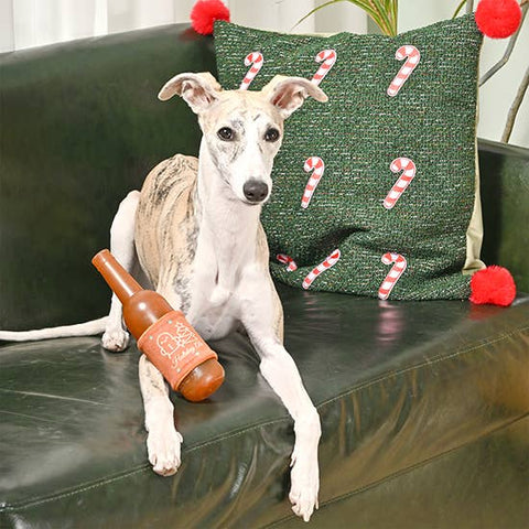 Holiday Ale Rubber Dog Toy