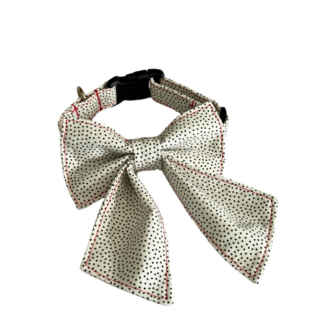 Handmade Dalmatian Polka Dot Bow