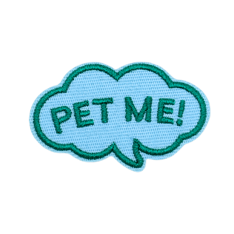 Pet Me! | Iron-On Patch For Dogs and Cats