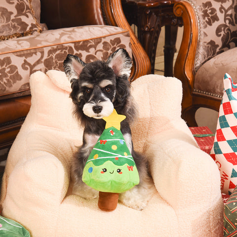 Christmas Tree Plush Dog Toy