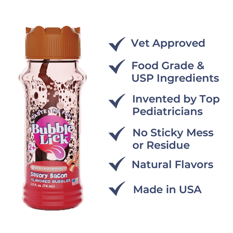 Peanut Butter Flavor Pet Safe Bubbles