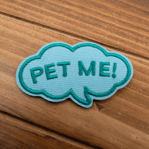 Pet Me! | Iron-On Patch For Dogs and Cats