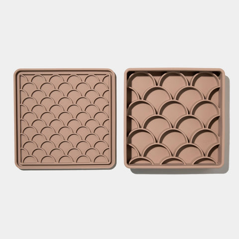 Fish Scale 3-in-1 Slow Feeder Bowl - Fig