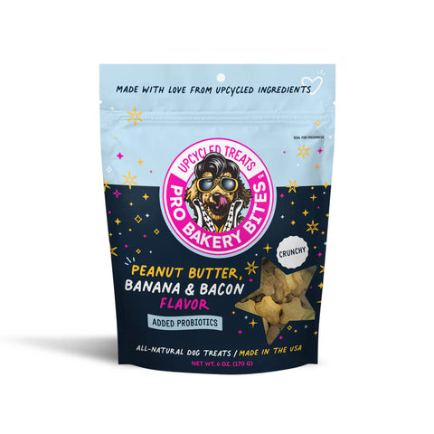 Peanut Butter Banana & Bacon | Pro Bakery Bites Crunchy Dog Treats