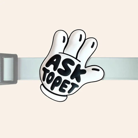 Ask To Pet Jiby Dog Charm