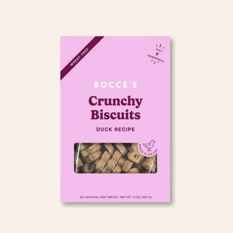 Bocce's Bakery Duck Crunchy Biscuits (14oz)