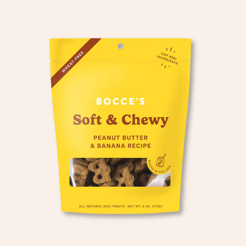 Bocce's Bakery PB & Banana Soft & Chewy Dog Treats