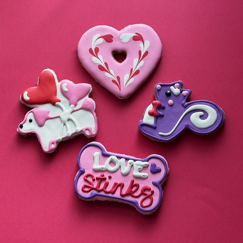You Make My Heart Swirl | Valentine's Day Gourmet Dog Cookie