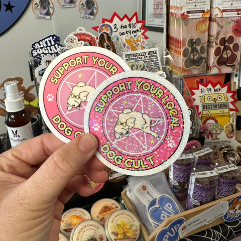 Support Your Local Dog Cult Sticker