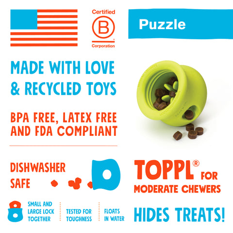 West Paw Toppl Treat Enrichment Toy