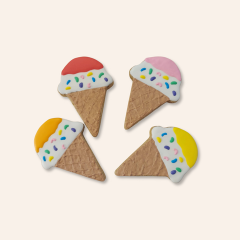 Ice Cream Cone Dog Cookie