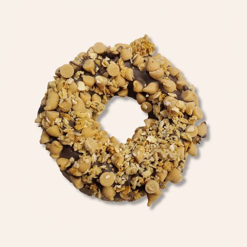 Carob Peanut Butter Crunch Gourmet Donut Dog Treat