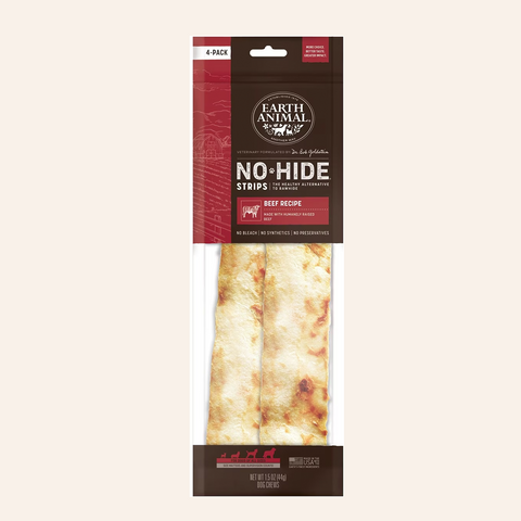 No Hide Beef Strips - 4pk