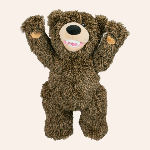 Grizzly Bear Plush Dog Toy