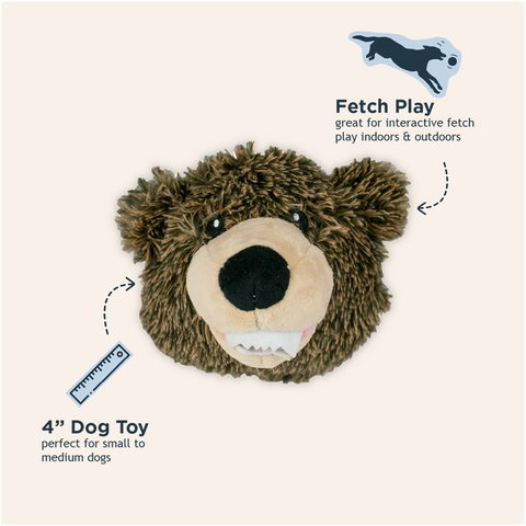 Grizzly Bear 2-in-1 Fetch Ball