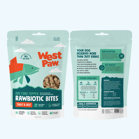 West Paw Trout & Beef Rawbiotic Bites