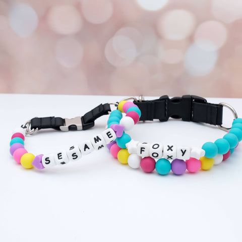 Custom Friendship Bracelet Dog Collar