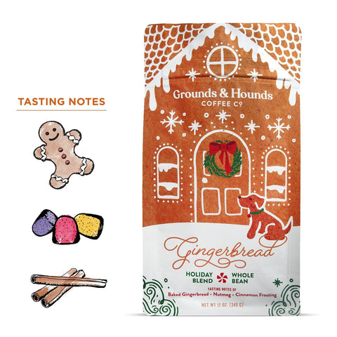 Gingerbread Light Roast Seasonal Coffee: Whole Bean