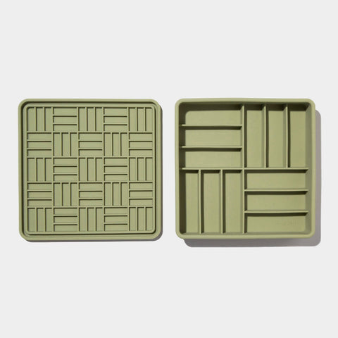 Parquet 3-in-1 Slow Feeder Bowl - Olive