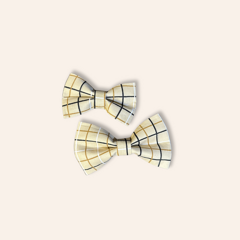 Handmade Plaid Bow Tie