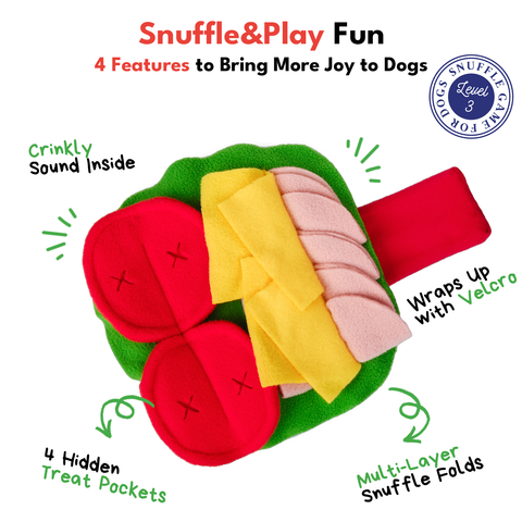 Burrito Interactive Snuffle Toy