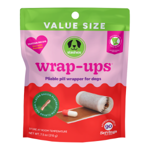 Stashios Wrap-Ups Bacon Dog Treat Pill Wrapper