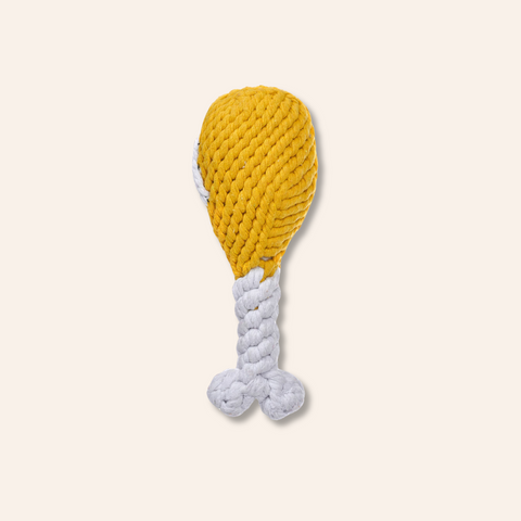 Chicken Drumstick 10" One Size Rope Toy