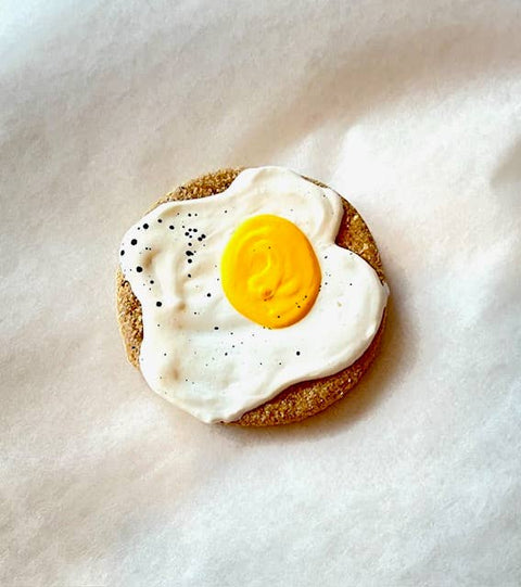 Breakfast Menu: Over Easy Eggs | Gourmet Dog Cookie