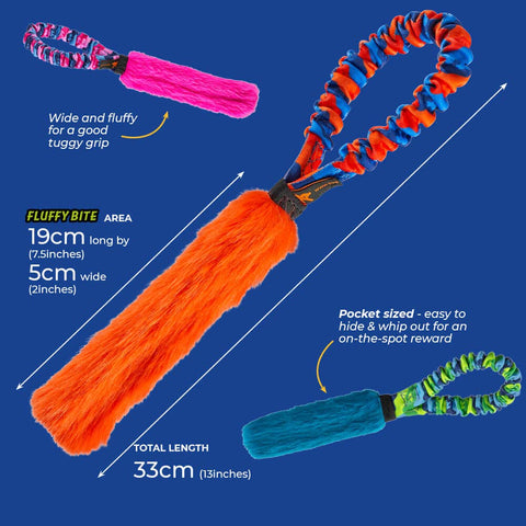 Pocket Fauxtastic Tug Toy: Orange Pattern