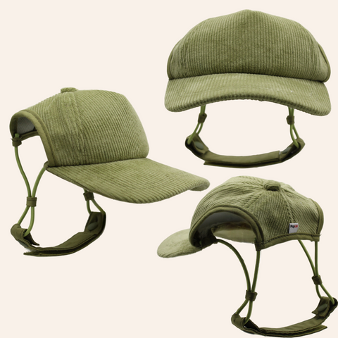 Green Corduroy Hat for Dogs