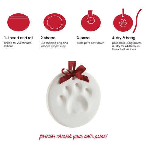 Holiday Paw Print Ornament Kit